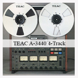 TEAC A-3440 4 CHANNEL Professional ¼-inch open reel tape (1949 – 1980s)